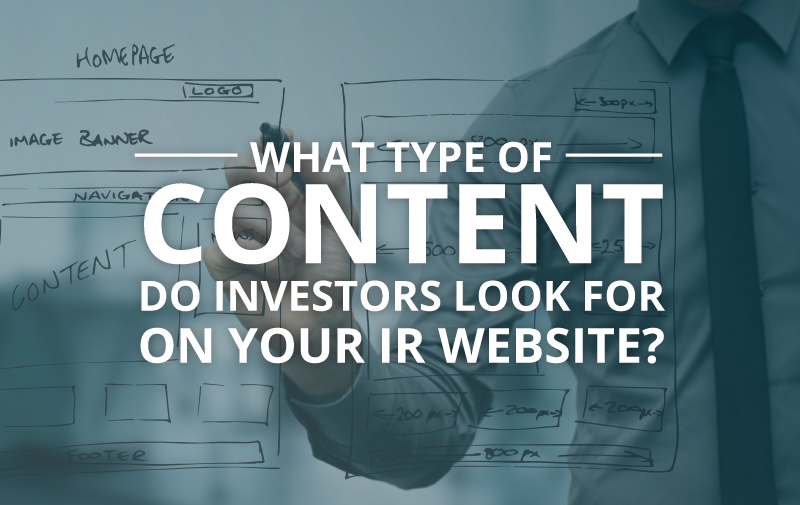 image for What type of content do investors look for on your IR website?