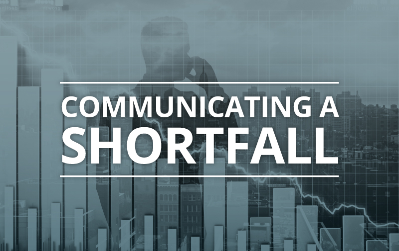 image for Communicating A Shortfall