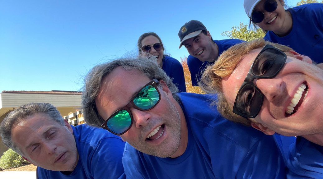 Blue team selfie