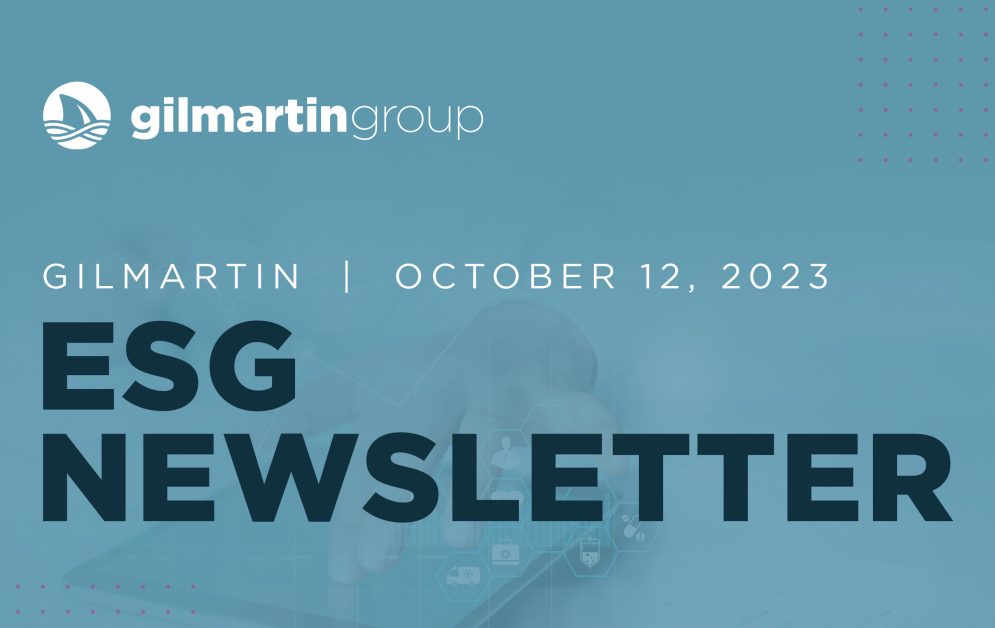 image for Gilmartin ESG Newsletter  |  October 12, 2023